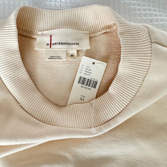 Anthropologie Utility Pocket Pullover Size XS New Beige - Picture 7 of 7